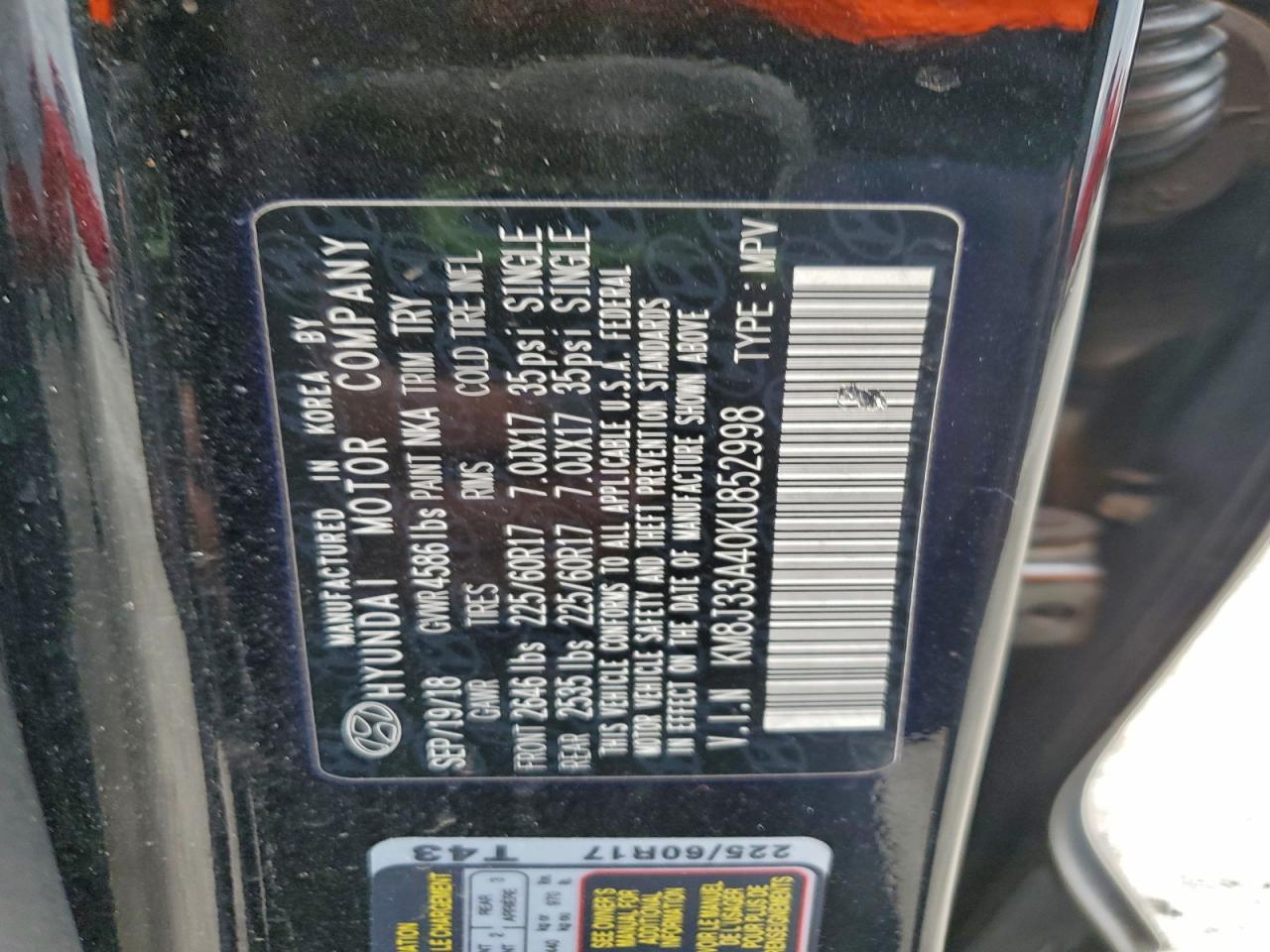 2019 HYUNDAI TUCSON LIMITED photo 14