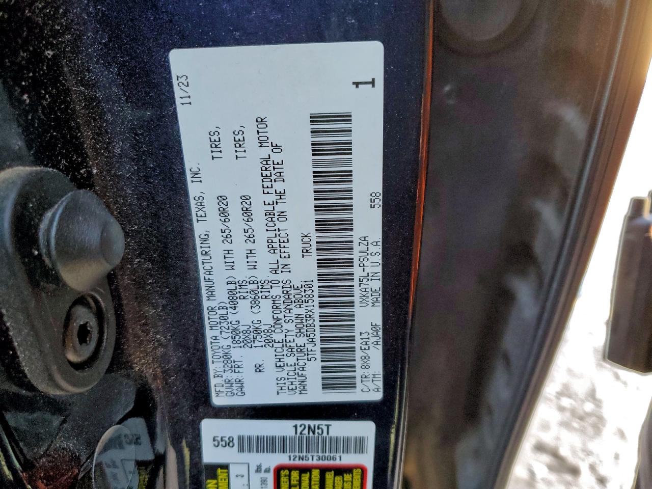 2024 TOYOTA TUNDRA CREWMAX LIMITED photo 12