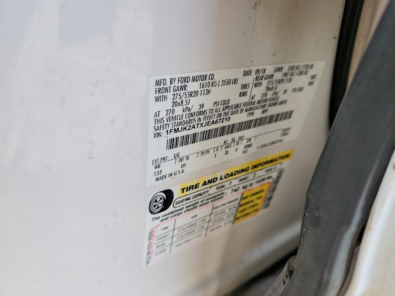 2018 FORD EXPEDITION MAX LIMITED photo 14