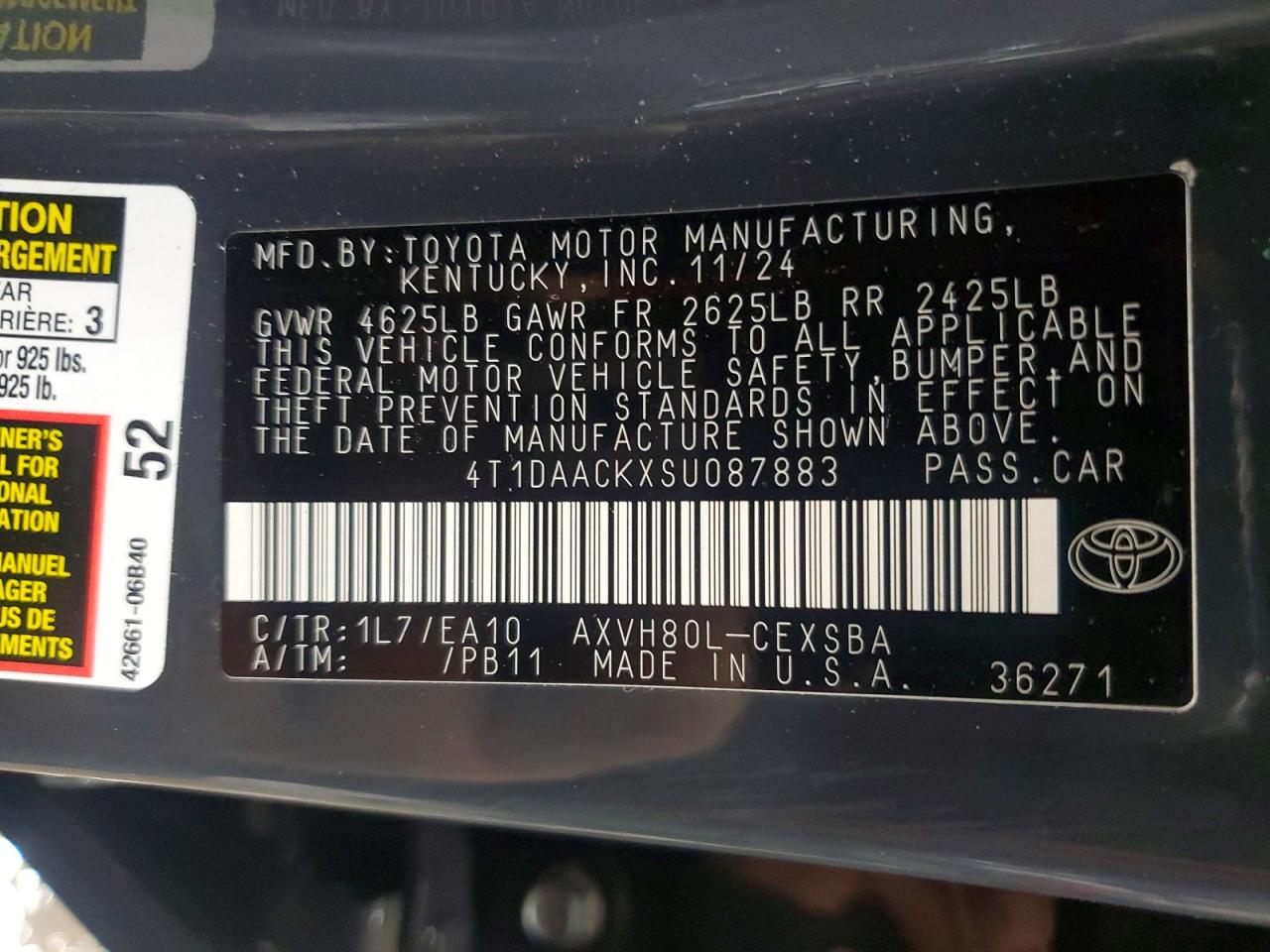 2025 TOYOTA CAMRY XSE photo 12