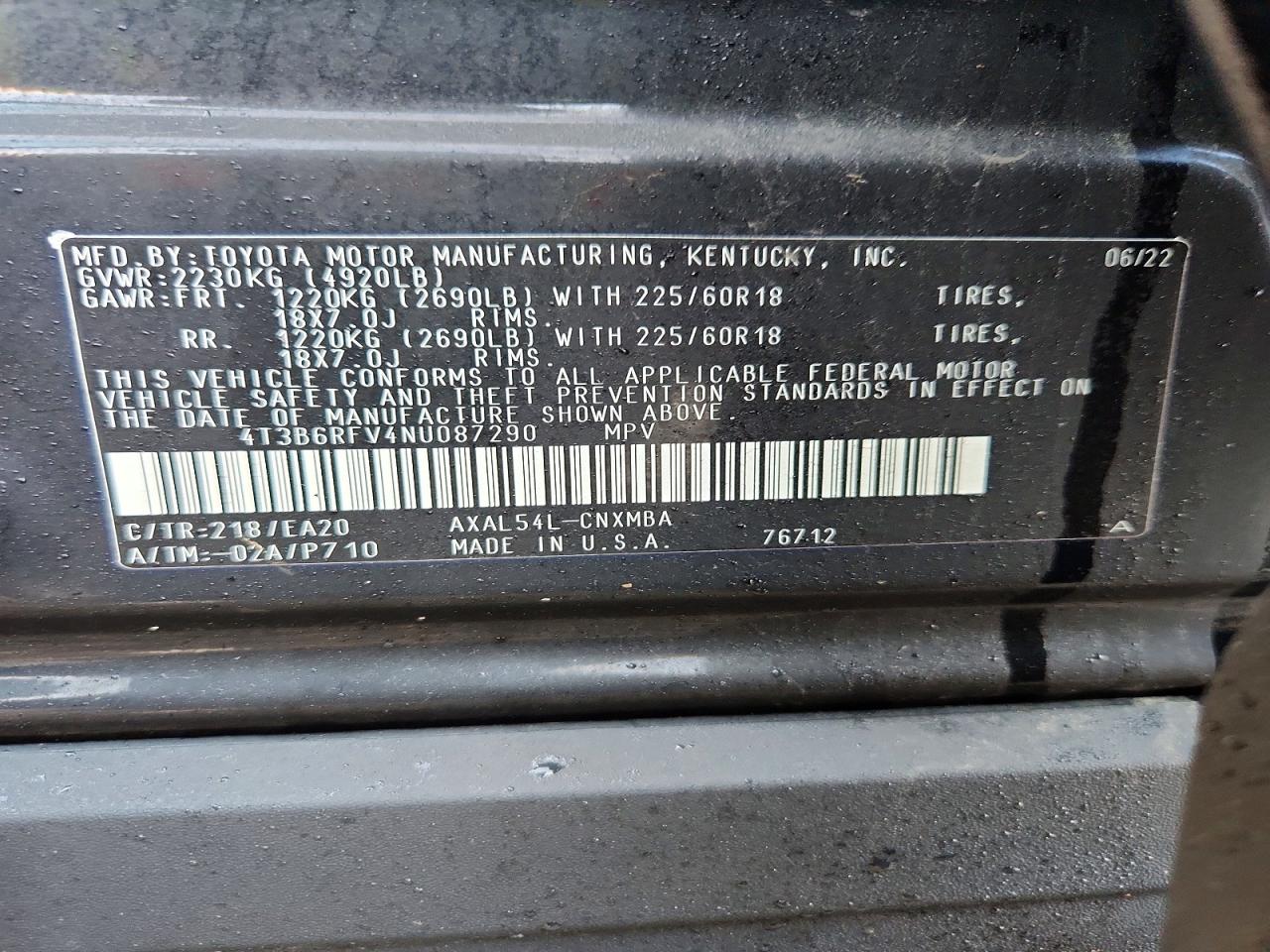 2022 TOYOTA RAV4 XLE PREMIUM photo 13