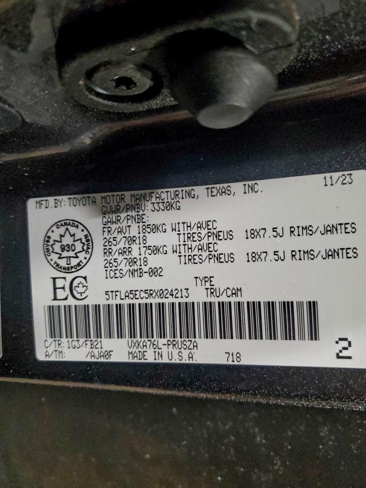 2024 TOYOTA TUNDRA CREWMAX SR5 photo 12