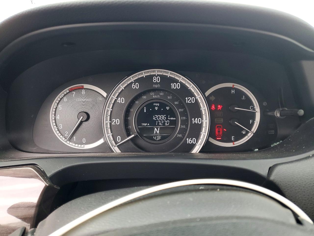 2017 HONDA ACCORD EX photo 9