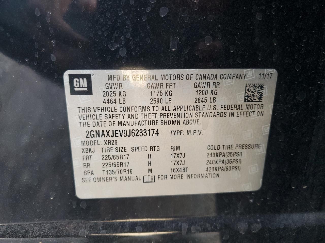 2018 CHEVROLET EQUINOX LT photo 13