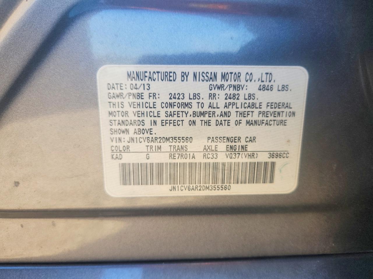 2013 INFINITI G37 photo 12