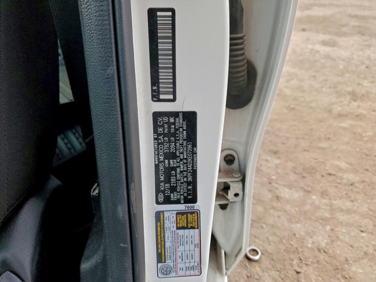 2019 KIA FORTE FE photo 12