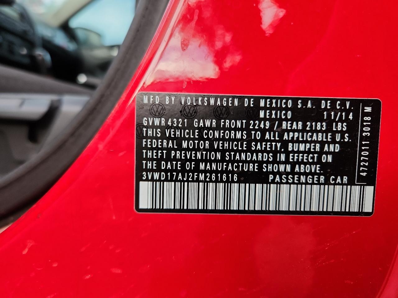 2015 VOLKSWAGEN JETTA SE photo 12