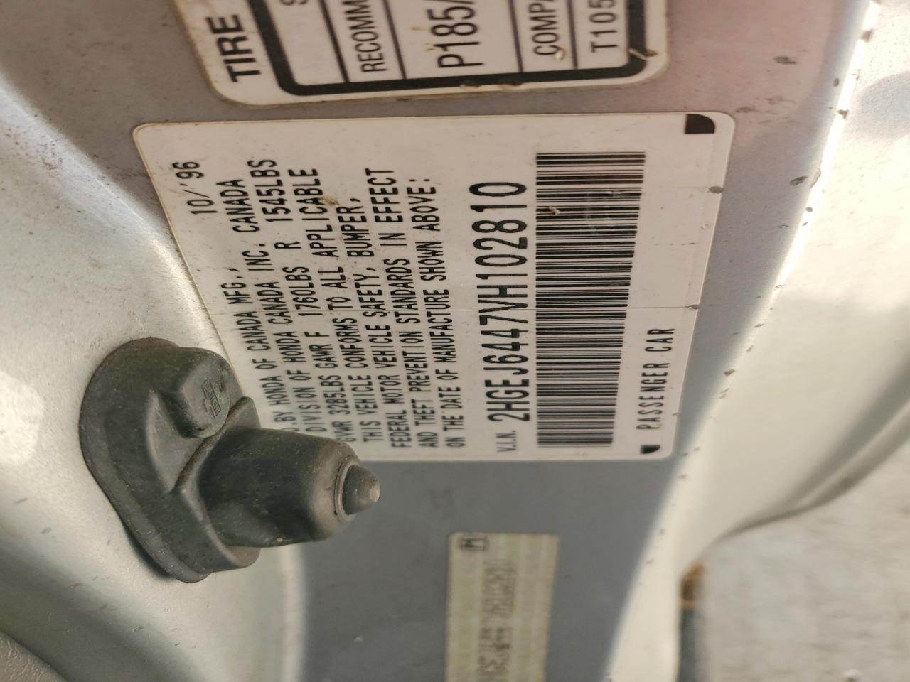 1997 HONDA CIVIC DX photo 12