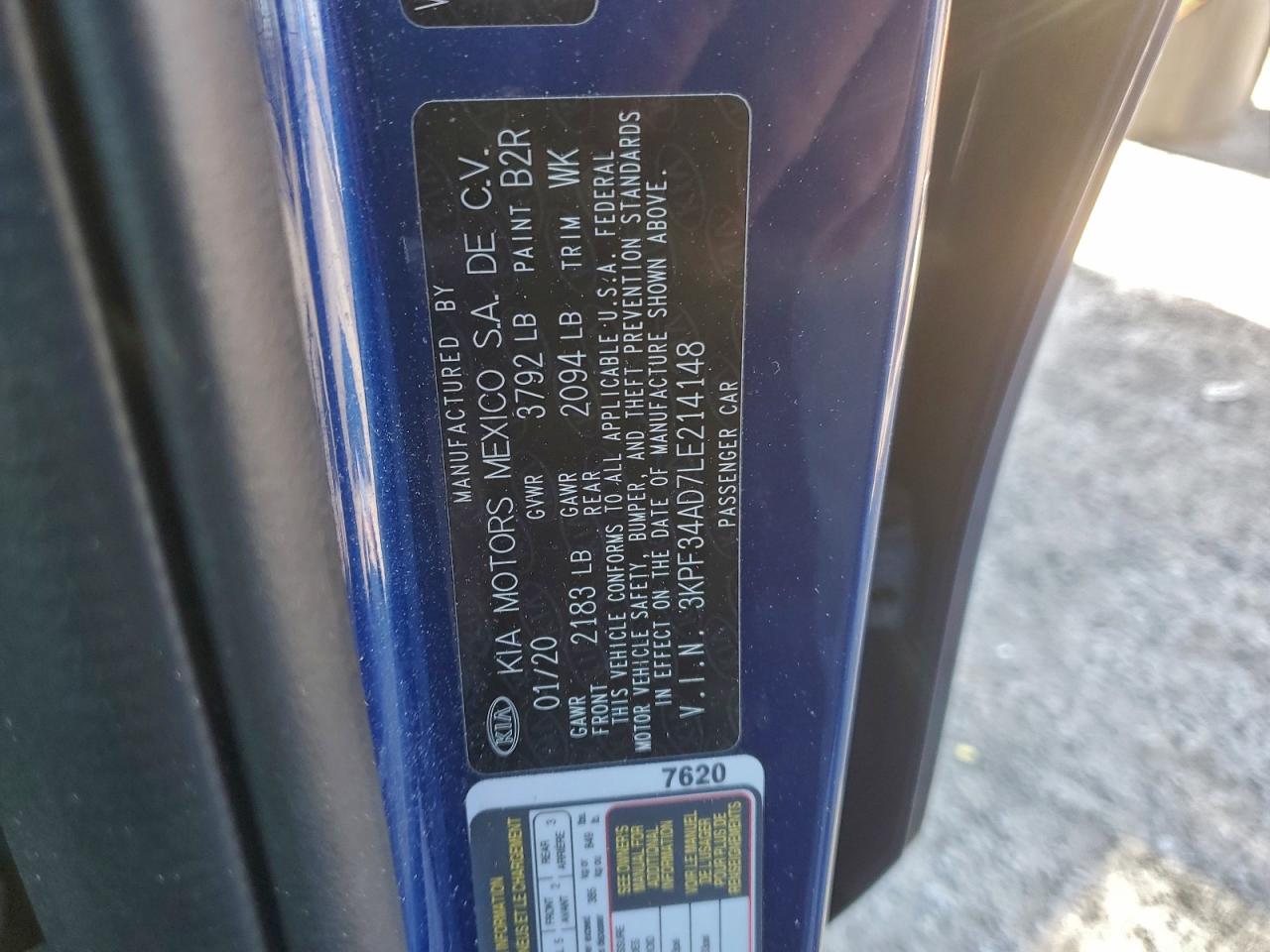 2020 KIA FORTE GT LINE photo 12