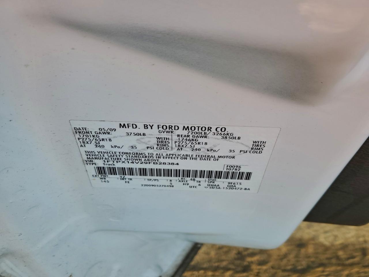 2009 FORD F150 SUPER CAB photo 12