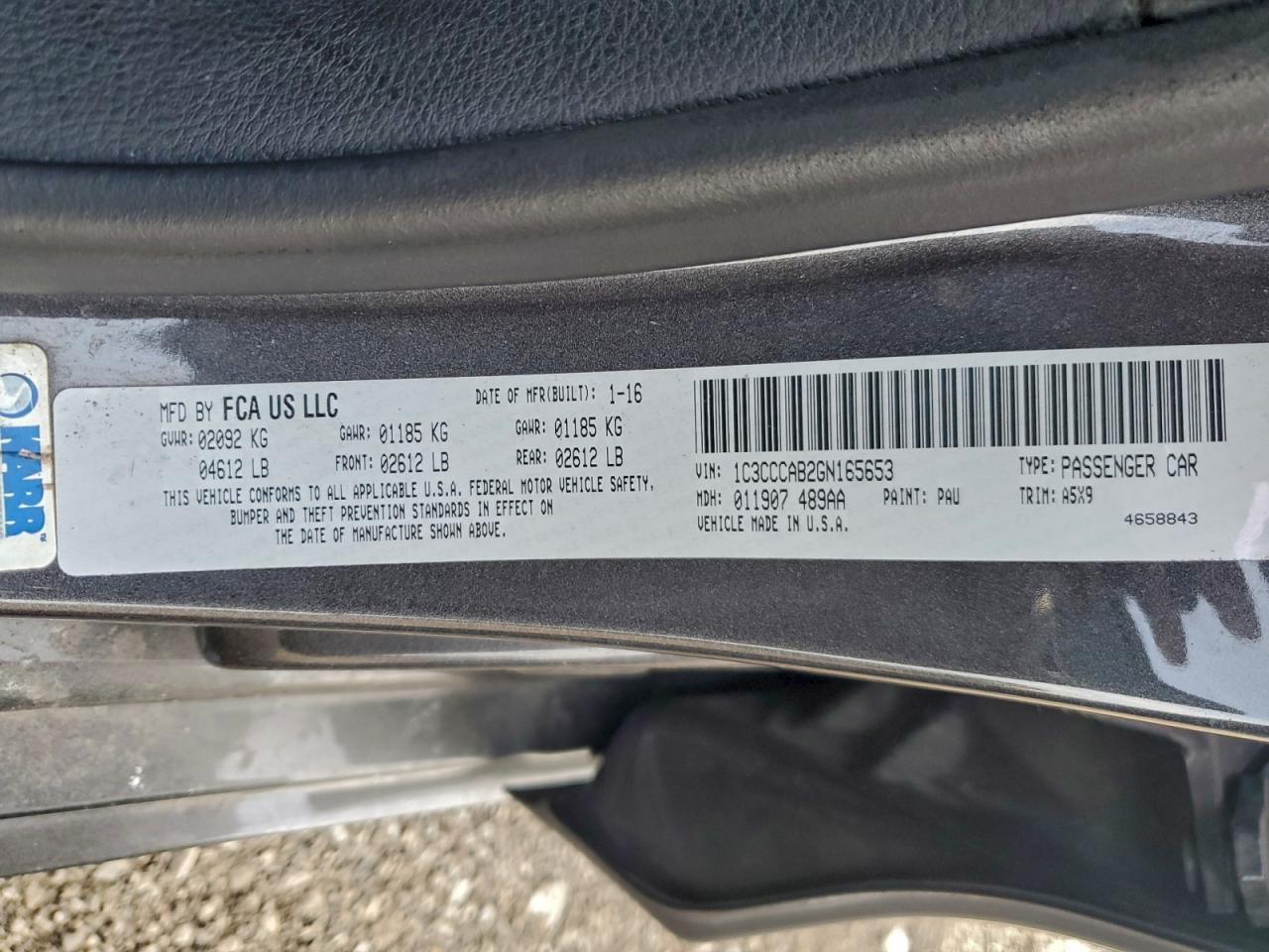 2016 CHRYSLER 200 photo 12