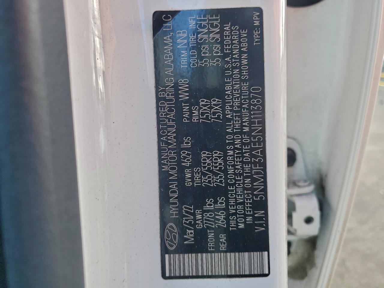 2022 HYUNDAI TUCSON SEL photo 13