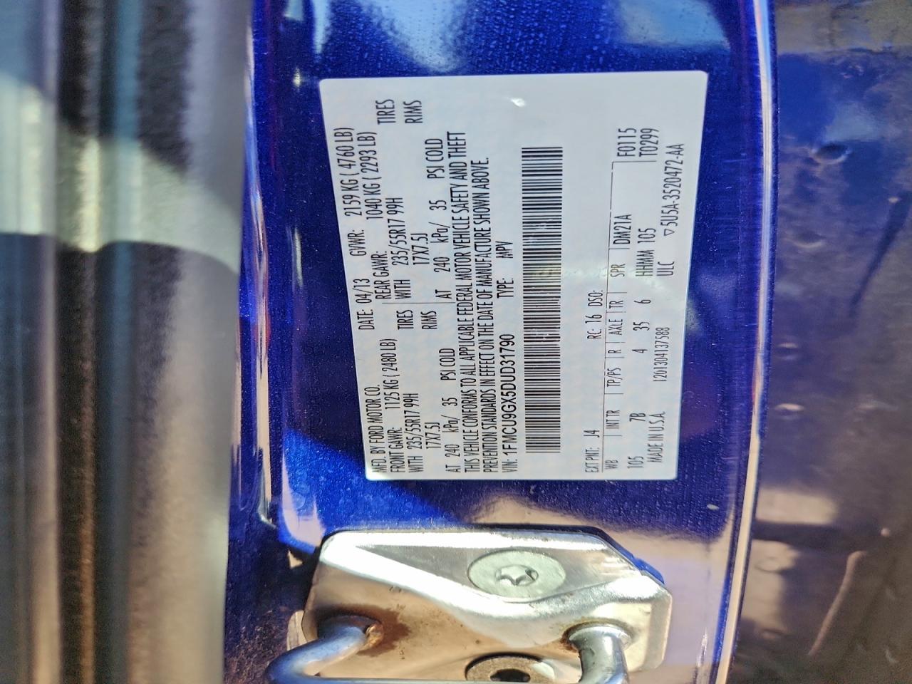 2013 FORD ESCAPE SE photo 13