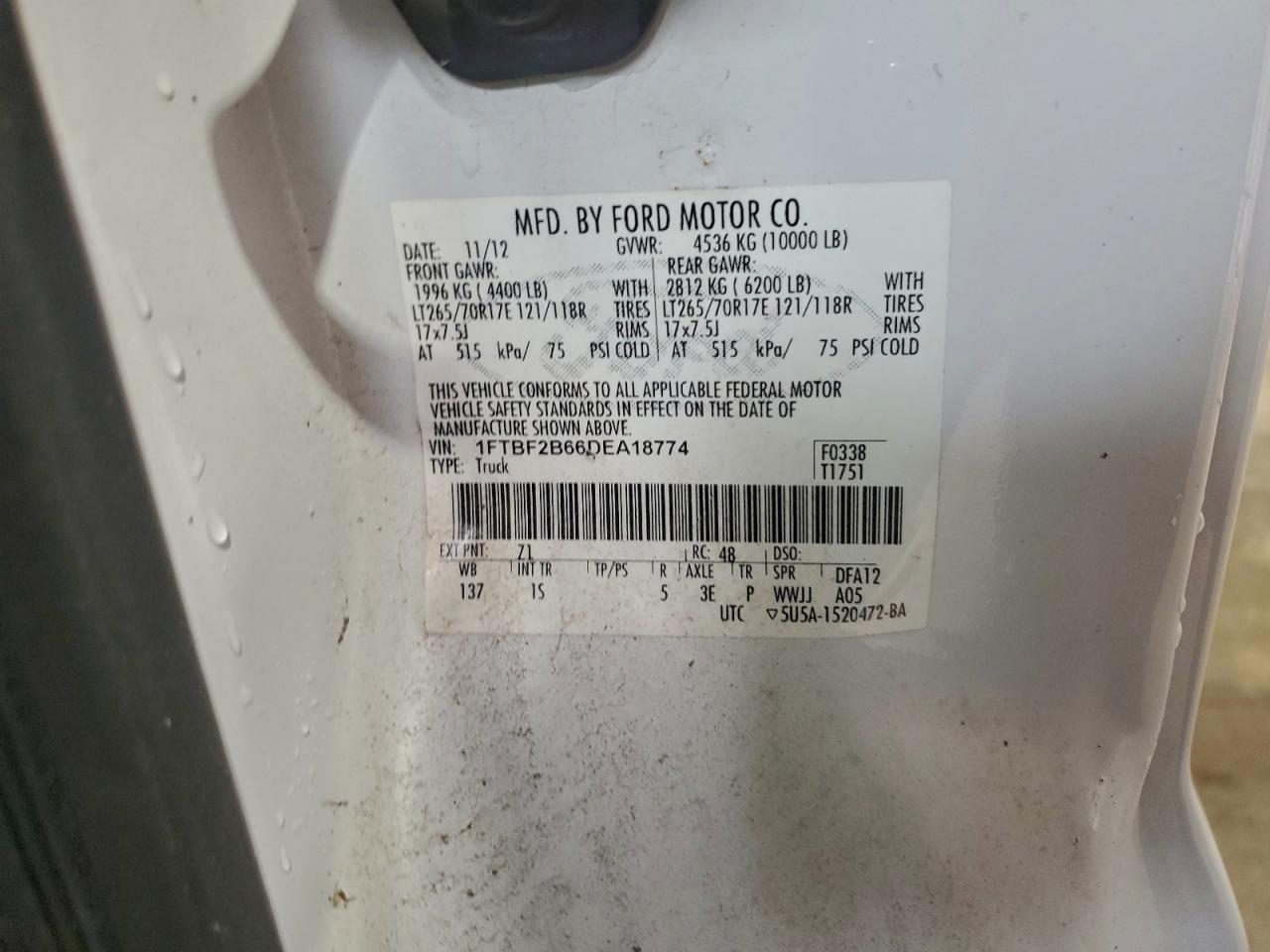 2013 FORD F250 SUPER DUTY photo 12