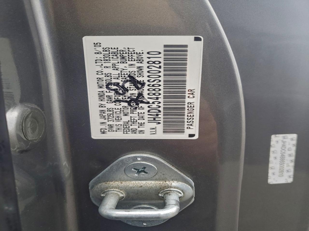 2006 ACURA RSX photo 12