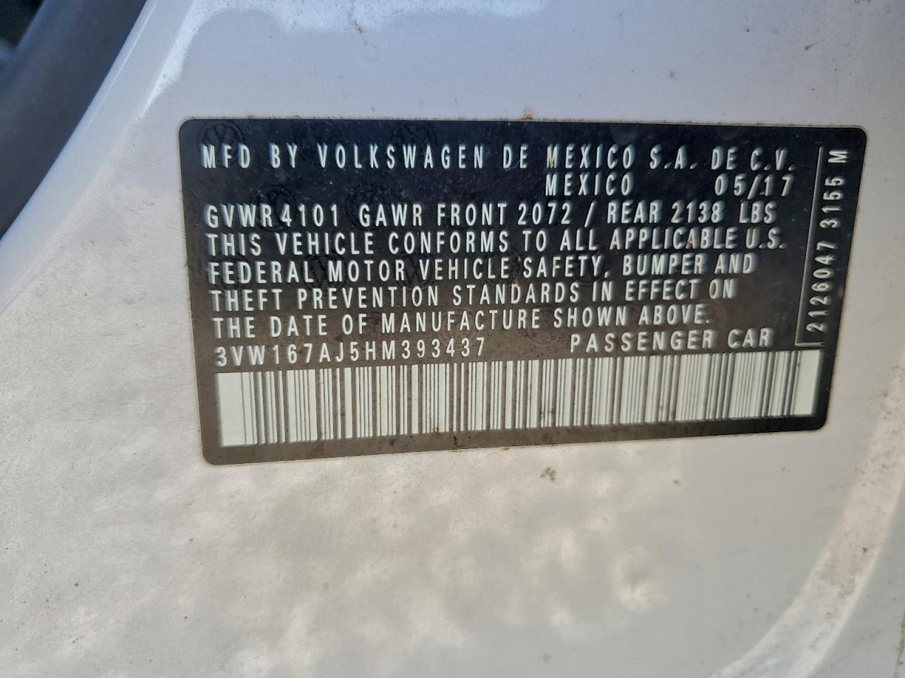 2017 VOLKSWAGEN JETTA S photo 12