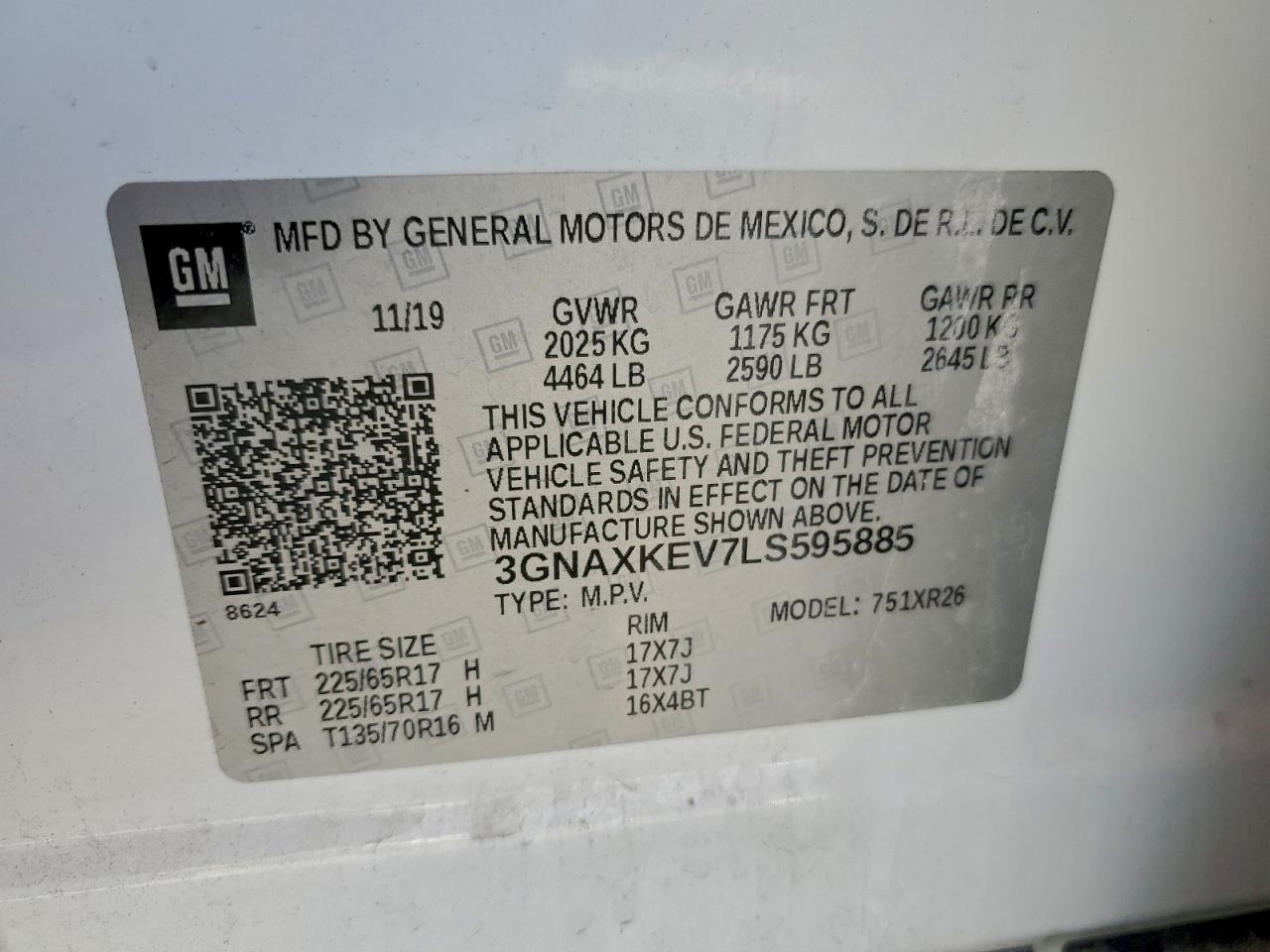 2020 CHEVROLET EQUINOX LT photo 12