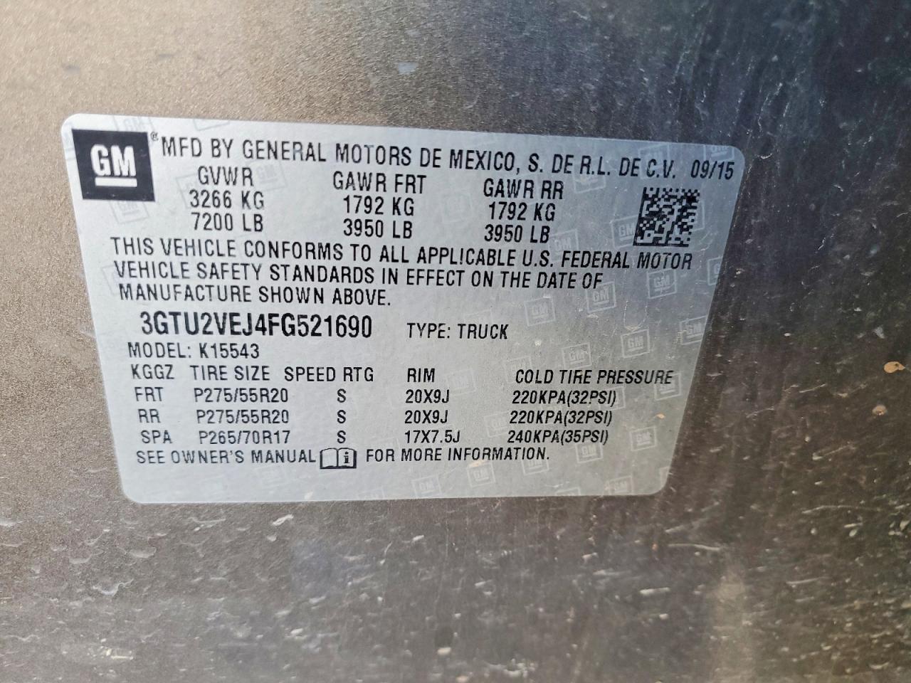 2015 GMC SIERRA K1500 SLT photo 12
