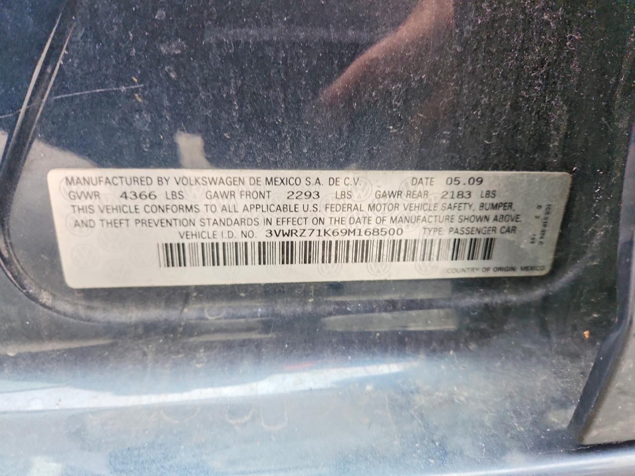 2009 VOLKSWAGEN JETTA SE photo 12