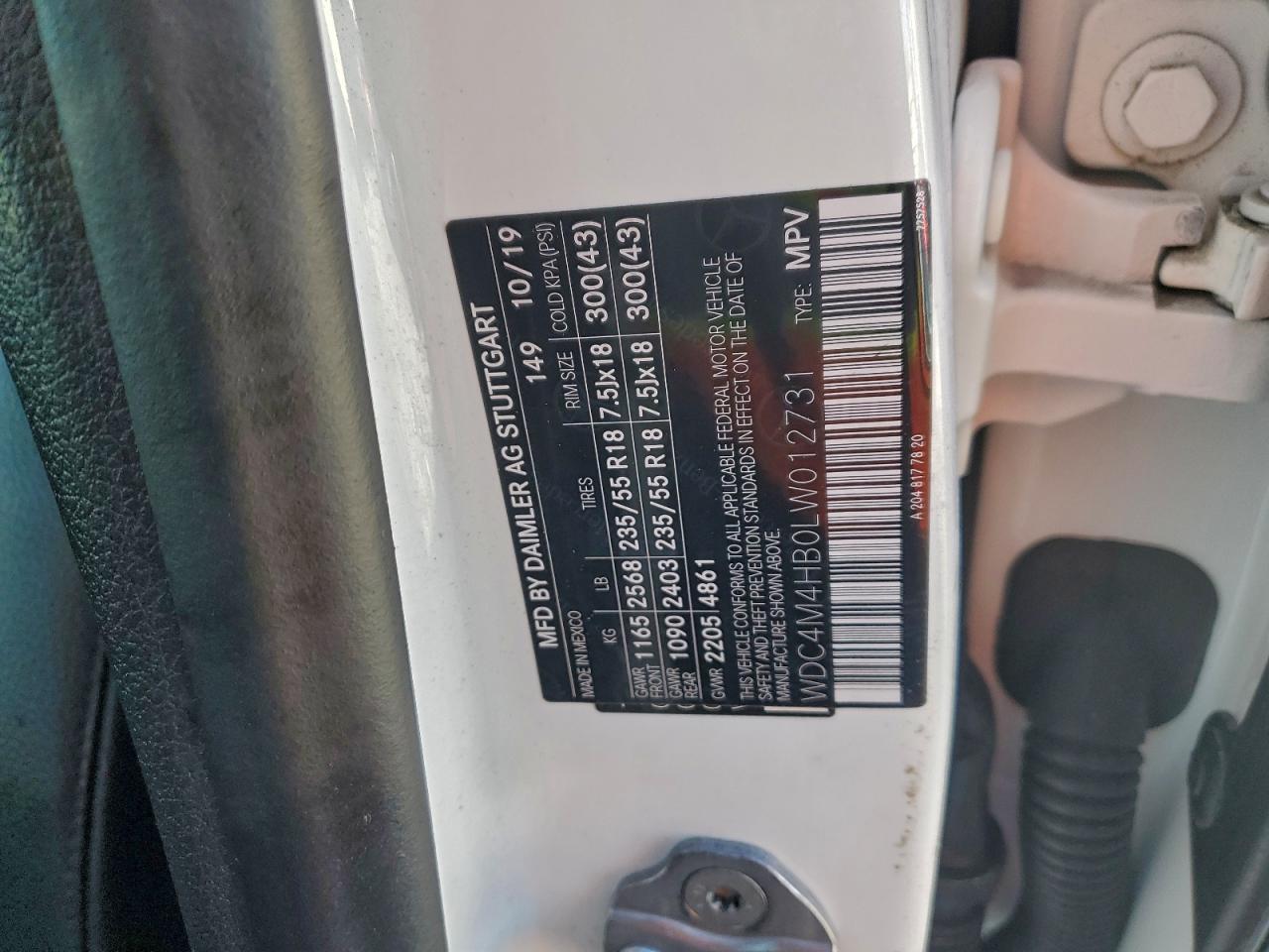 2020 MERCEDES-BENZ GLB 250 4MATIC photo 13