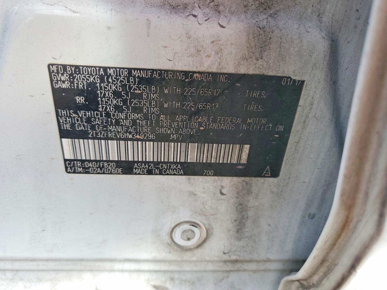 2017 TOYOTA RAV4 LE photo 12