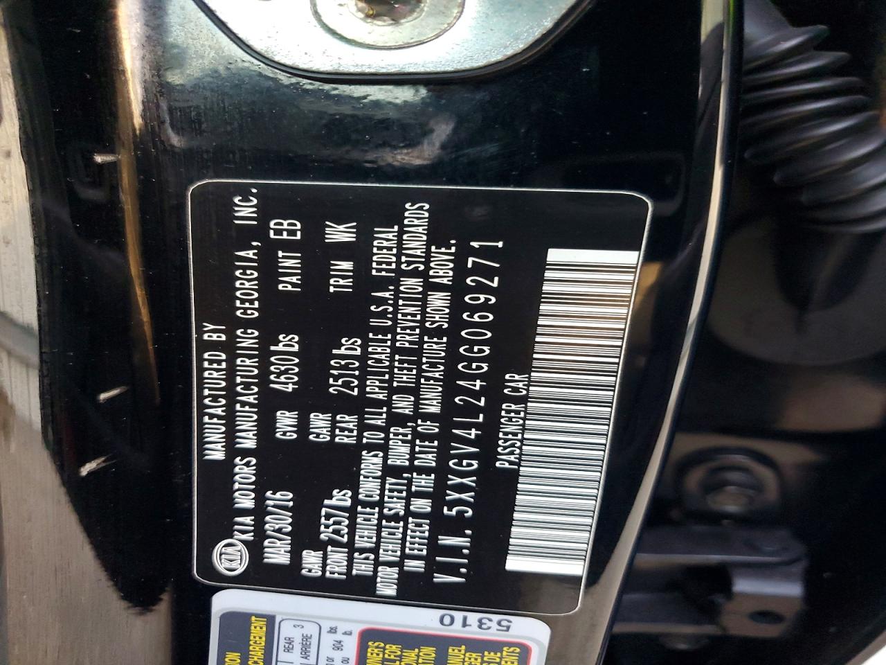 2016 KIA OPTIMA SXL photo 12