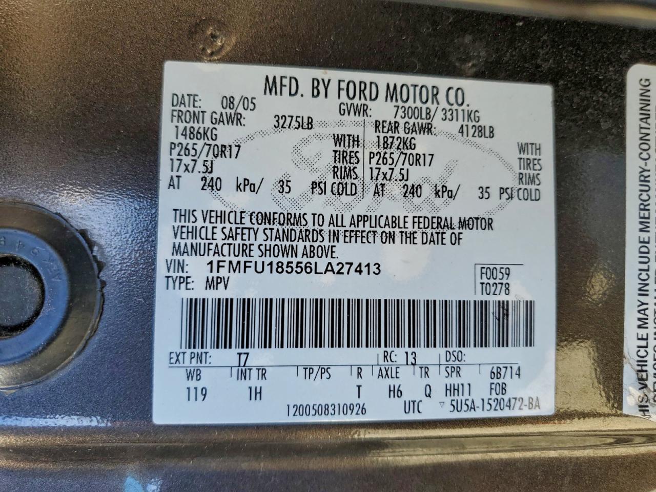 2006 FORD EXPEDITION EDDIE BAUER photo 13