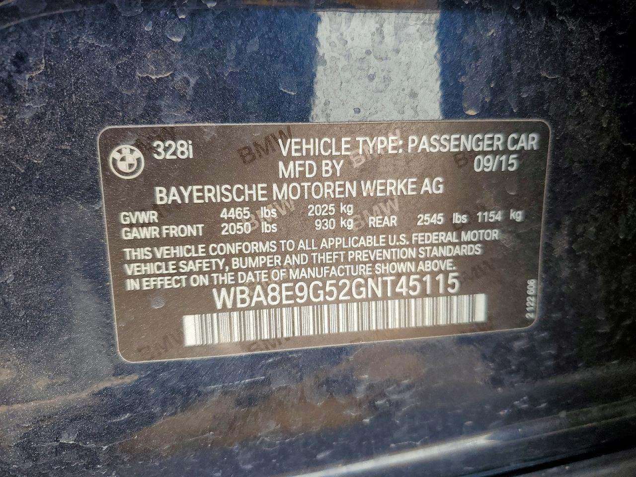 2016 BMW 328 I SULEV photo 25
