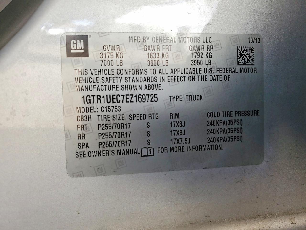 2014 GMC SIERRA C1500 SLE photo 12