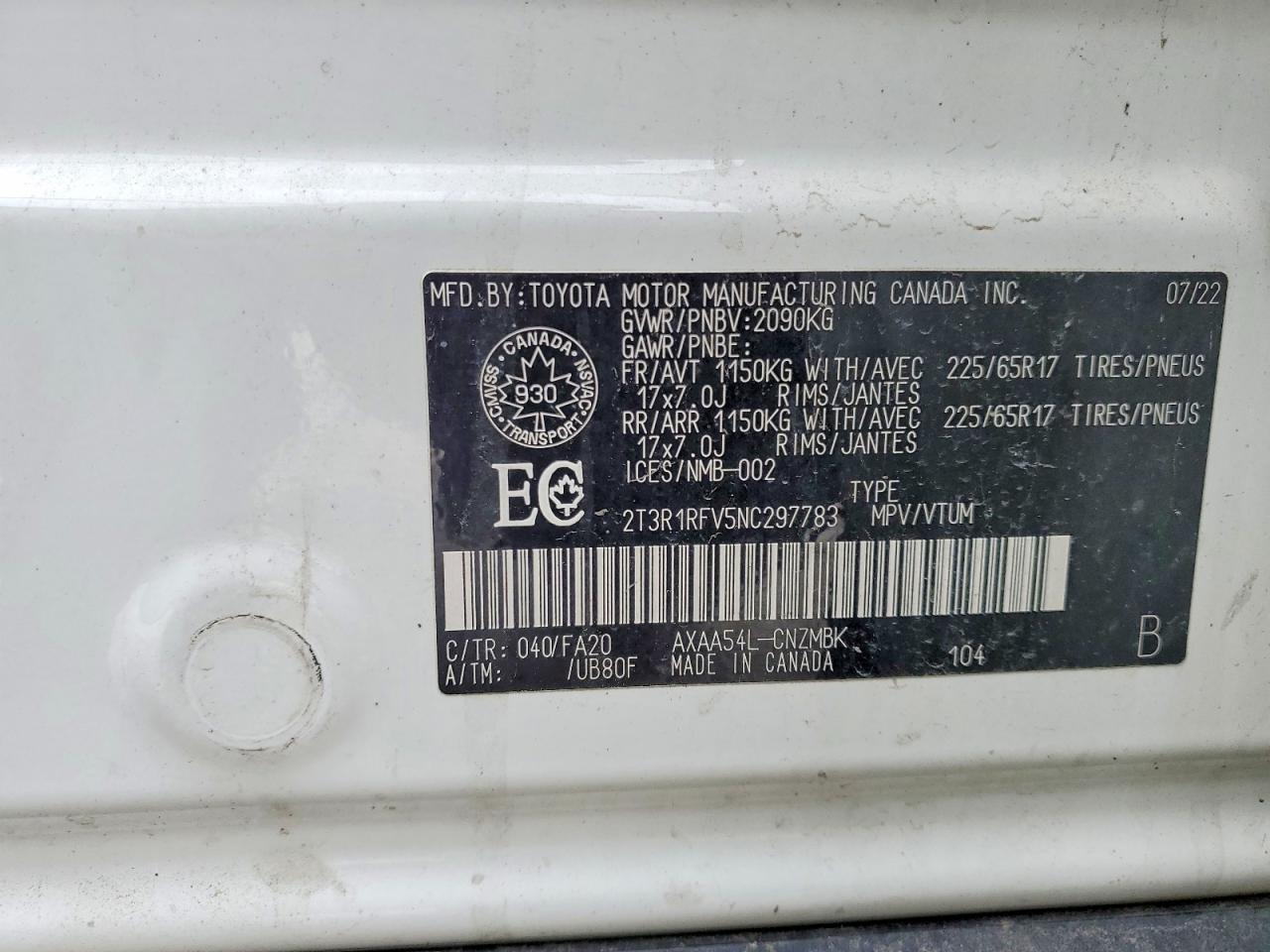 2022 TOYOTA RAV4 XLE photo 12