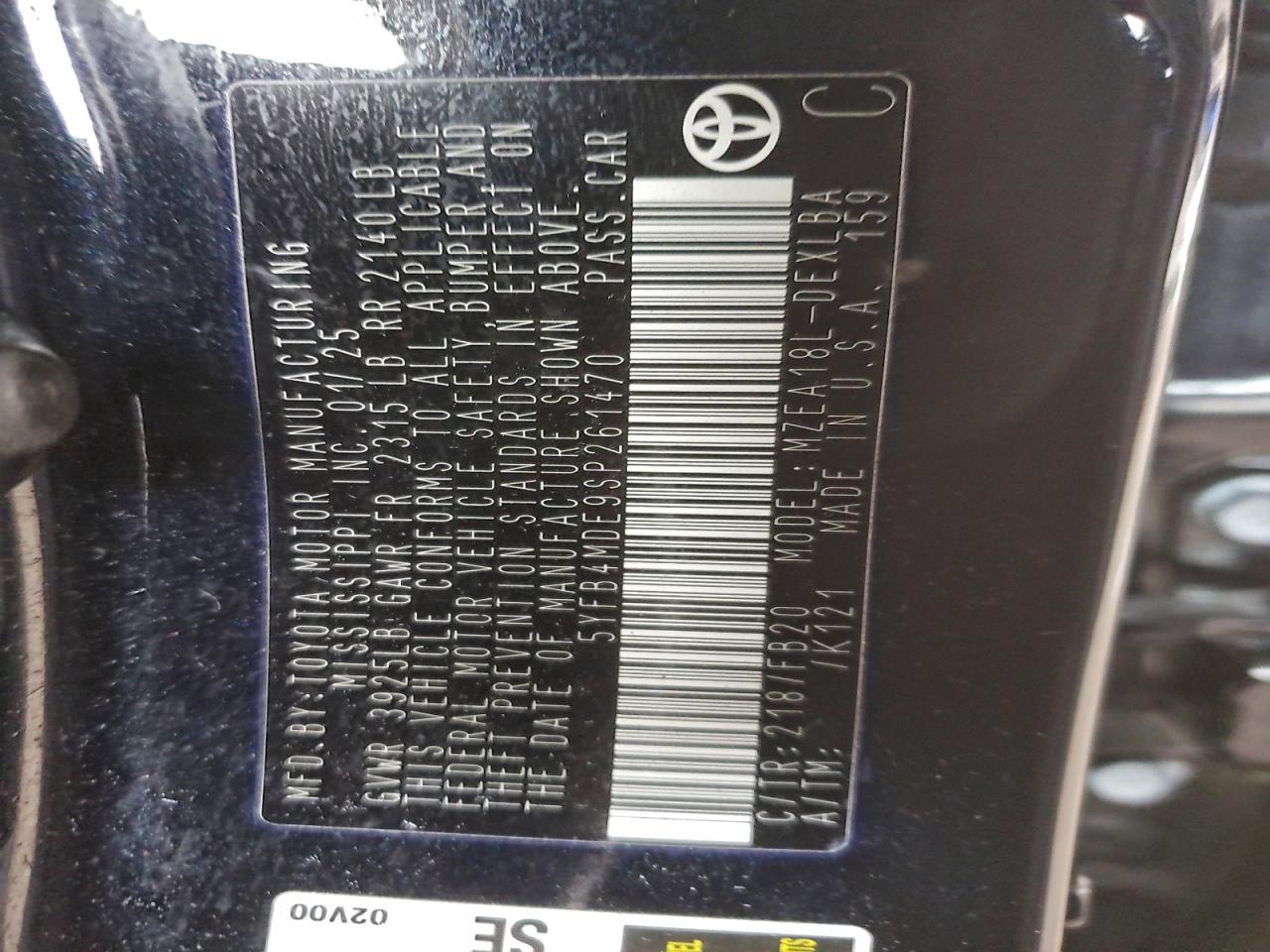 2025 TOYOTA COROLLA LE photo 25