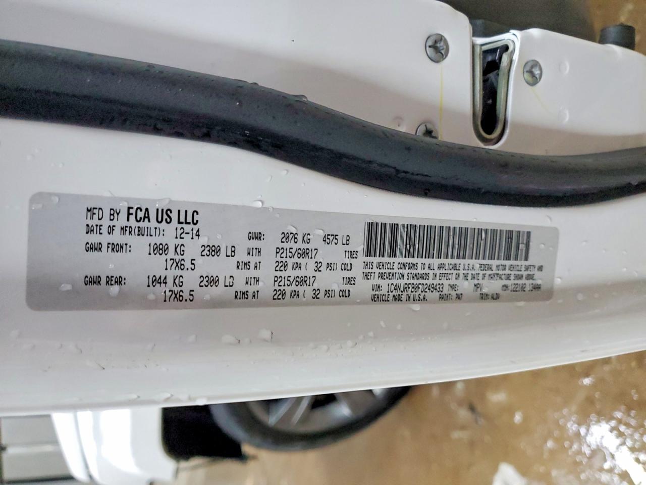 2015 JEEP PATRIOT LATITUDE photo 13