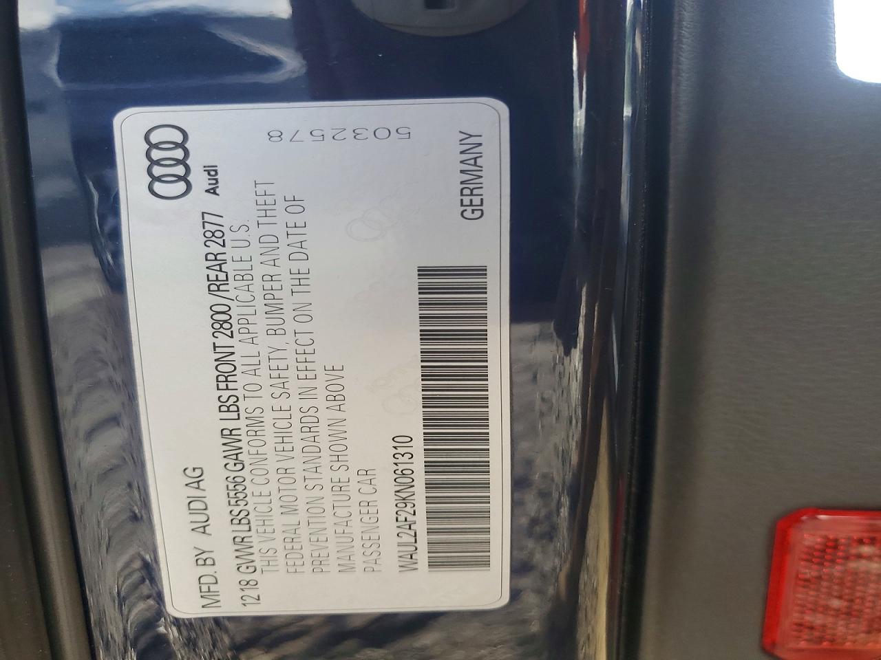 2019 AUDI A6 PREMIUM PLUS photo 12