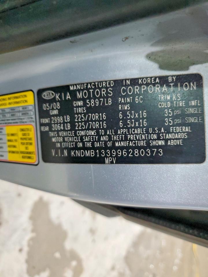 2009 KIA SEDONA photo 13