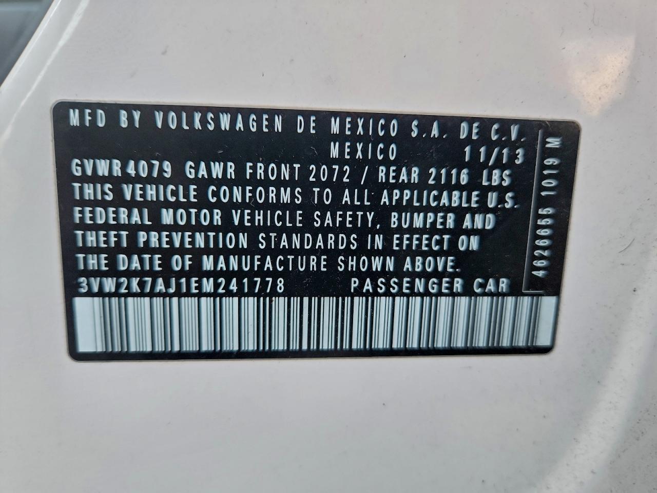 2014 VOLKSWAGEN JETTA BASE photo 23