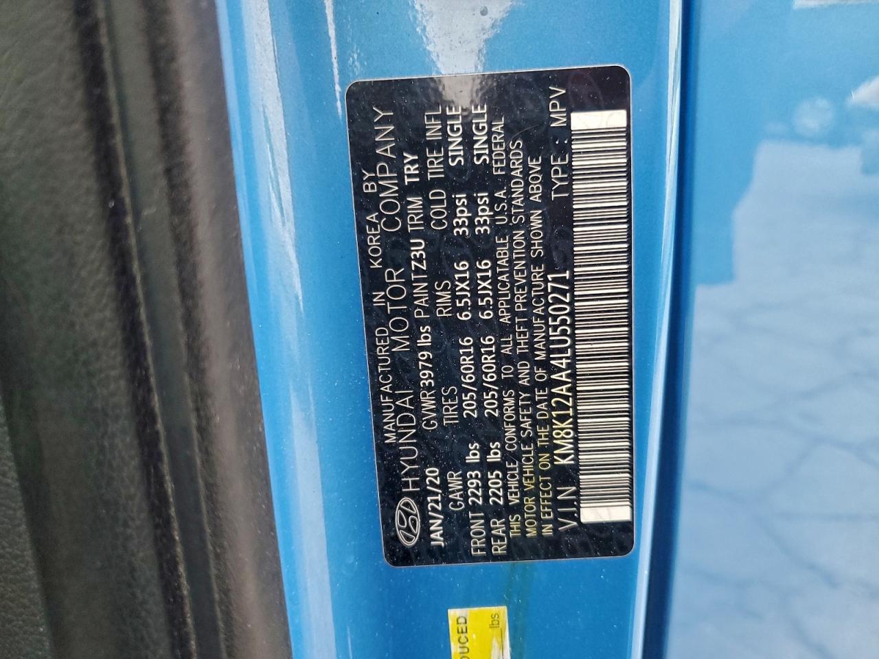 2020 HYUNDAI KONA SE photo 14