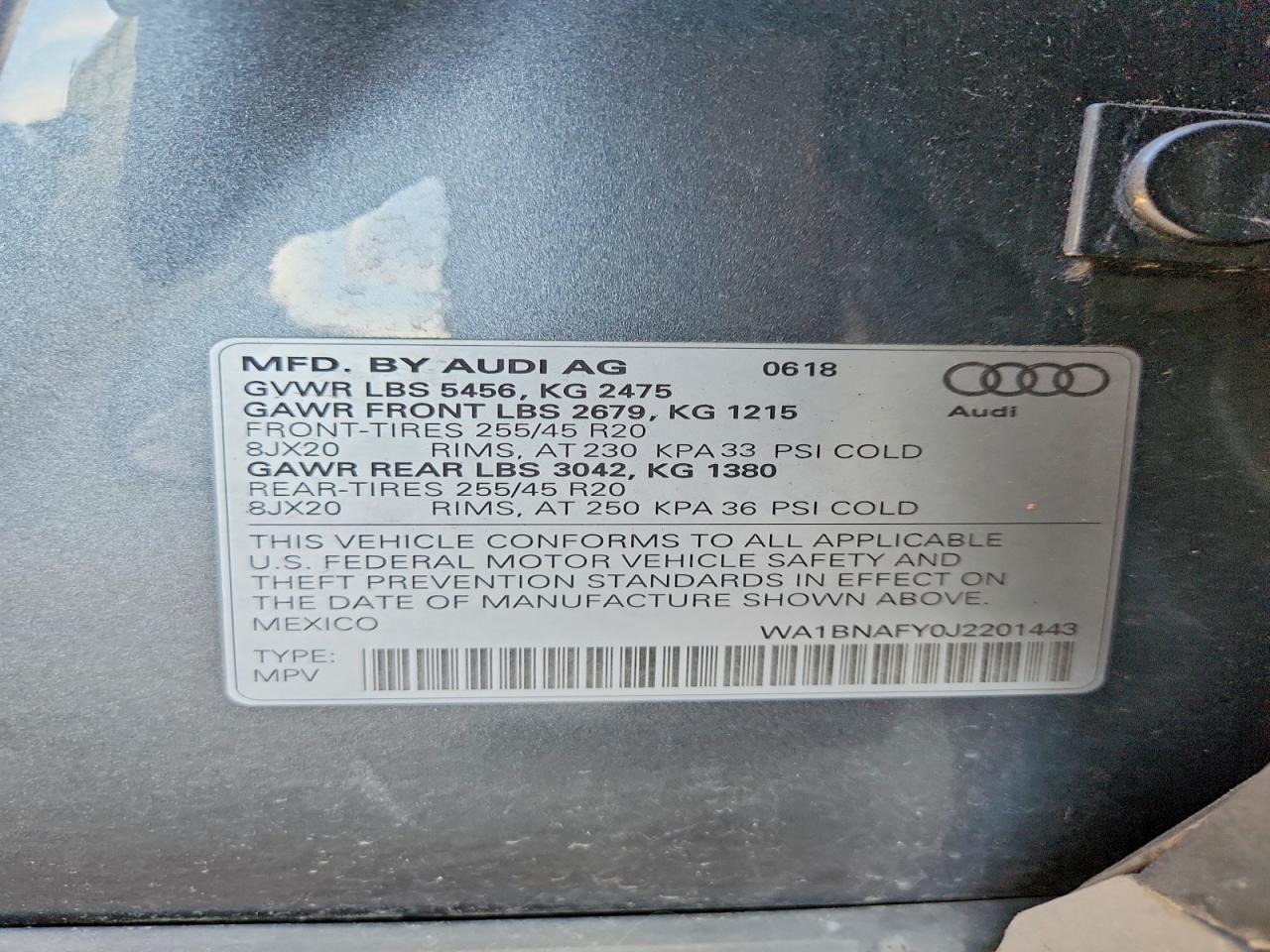 2018 AUDI Q5 PREMIUM PLUS photo 14