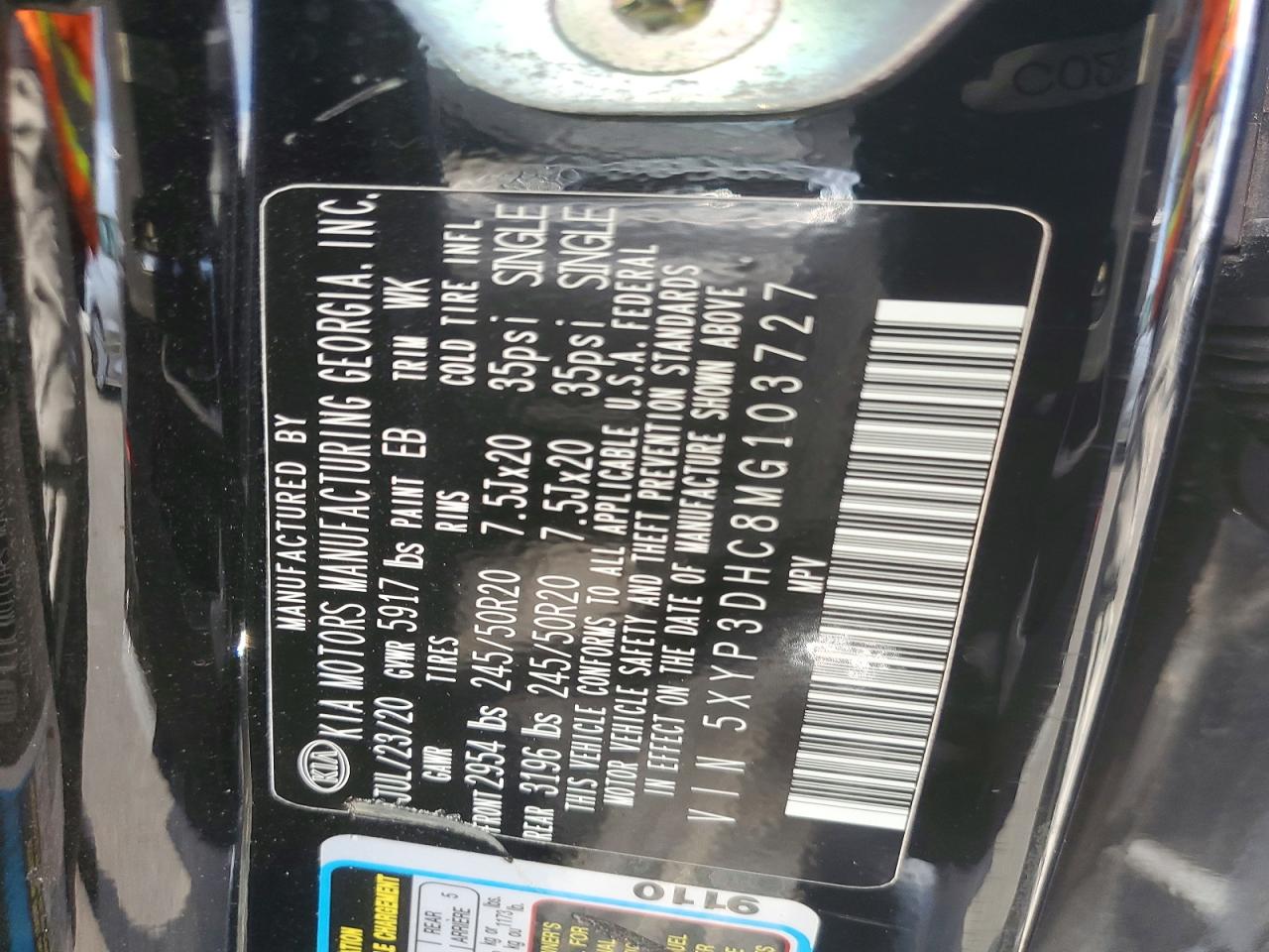 2021 KIA TELLURIDE EX photo 13