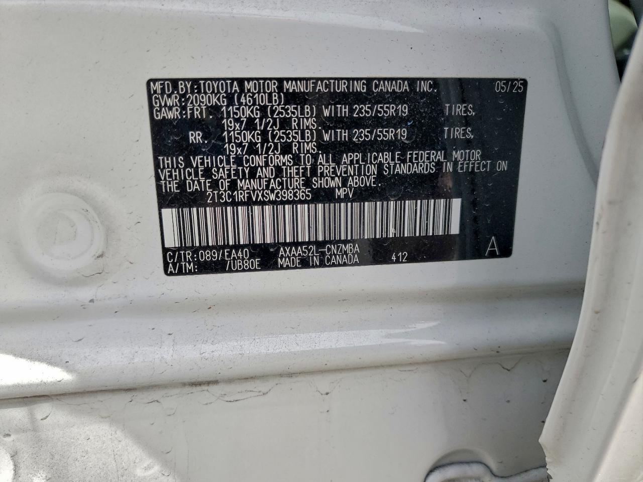 2025 TOYOTA RAV4 XLE PREMIUM photo 14