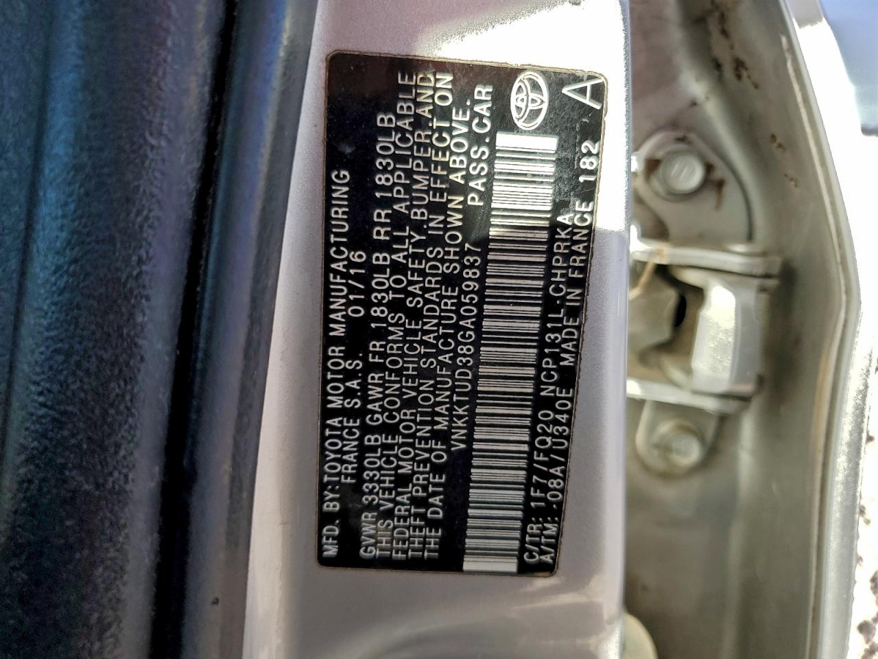 2016 TOYOTA YARIS L photo 12