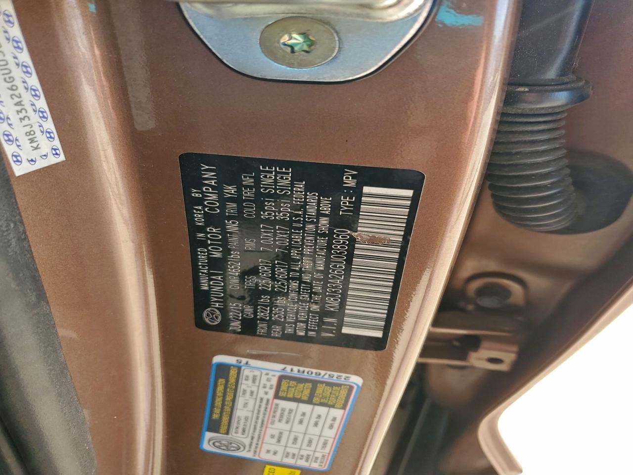 2016 HYUNDAI TUCSON LIMITED photo 12