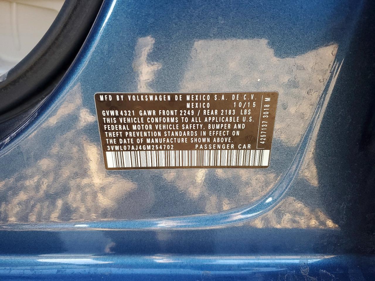 2016 VOLKSWAGEN JETTA SEL photo 12