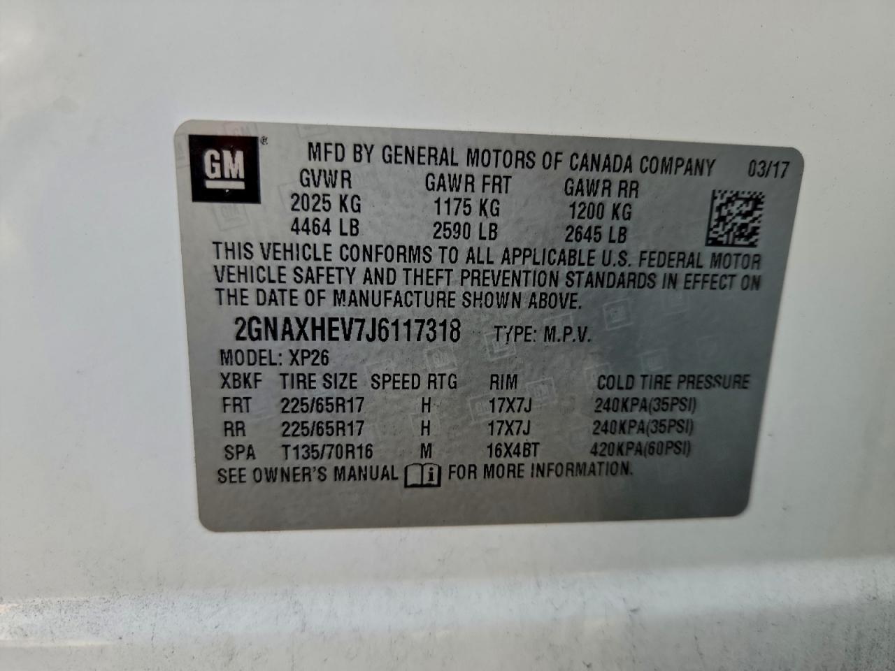 2018 CHEVROLET EQUINOX LS photo 12