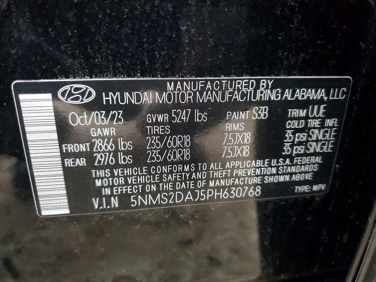 2023 HYUNDAI SANTA FE SEL photo 14