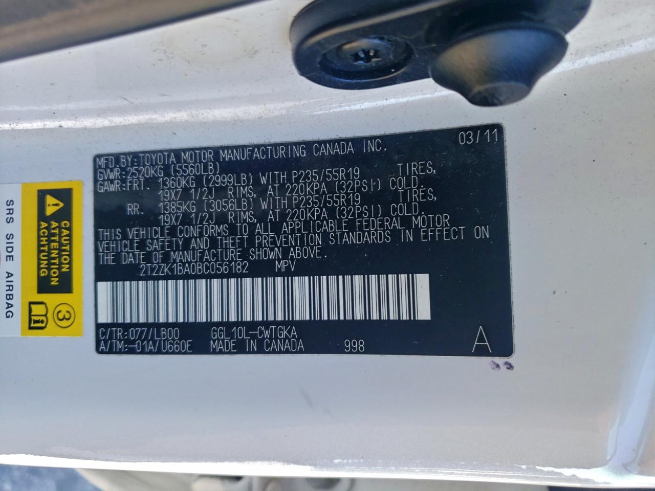 2011 LEXUS RX 350 photo 13