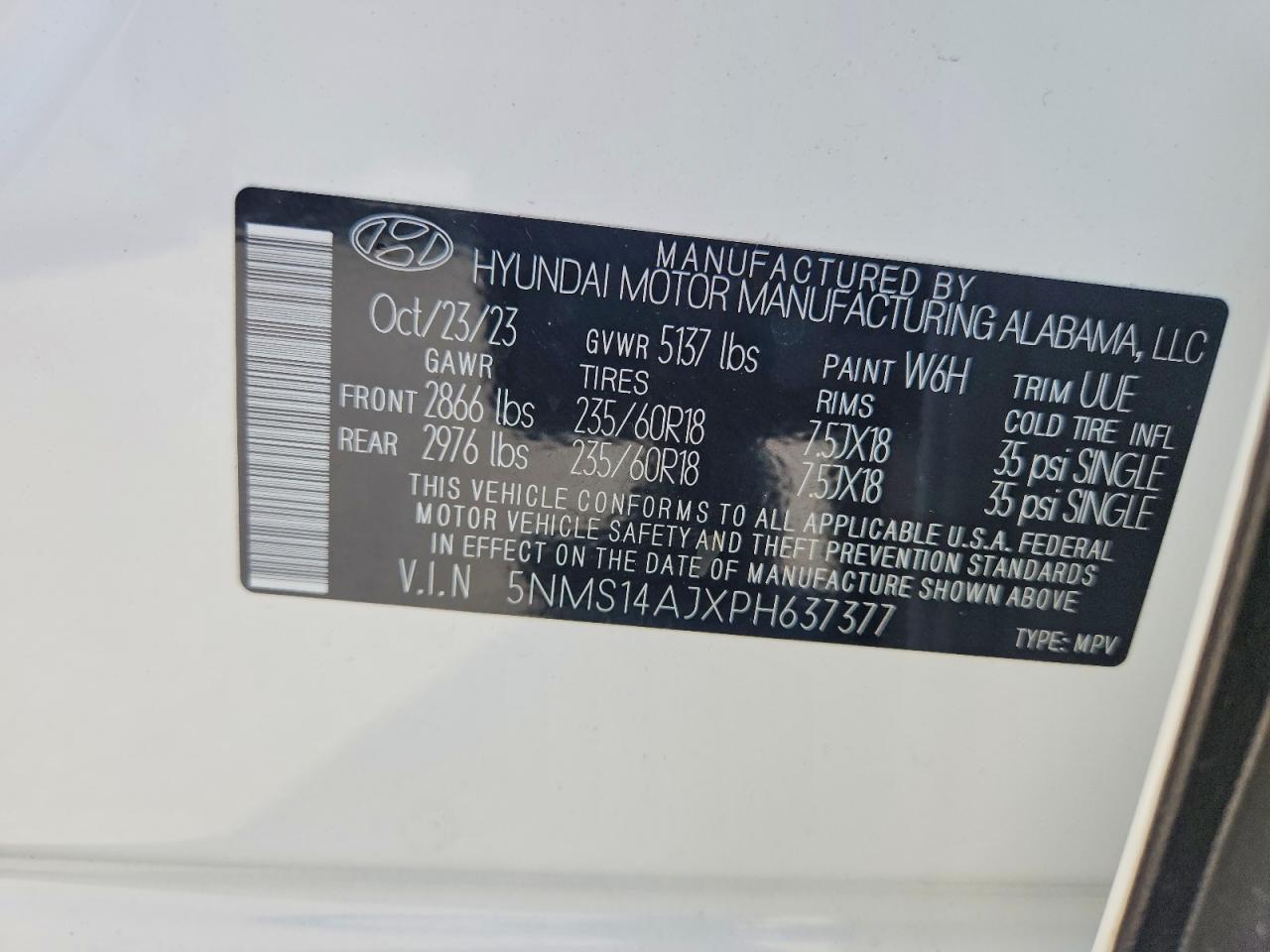 2023 HYUNDAI SANTA FE SE photo 13