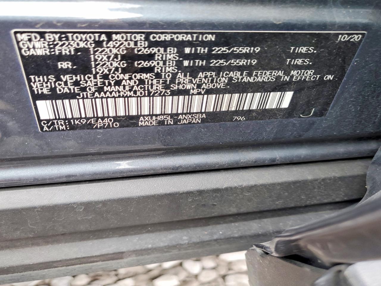2021 TOYOTA VENZA LE photo 23