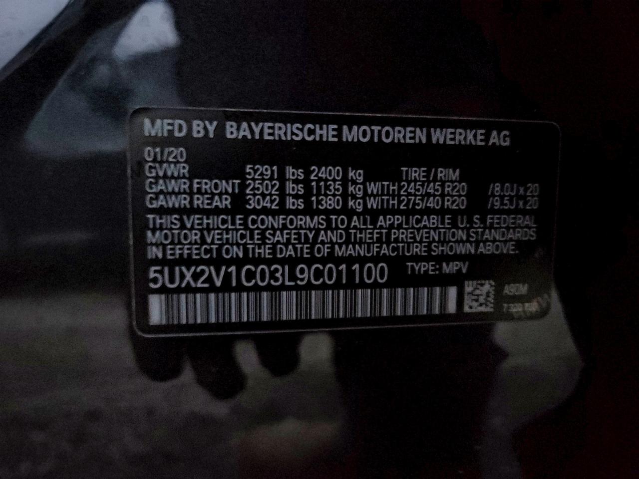 2020 BMW X4 XDRIVE30I photo 13