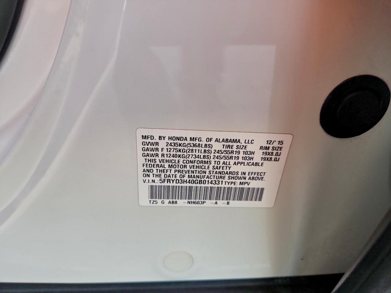 2016 ACURA MDX TECHNOLOGY photo 12
