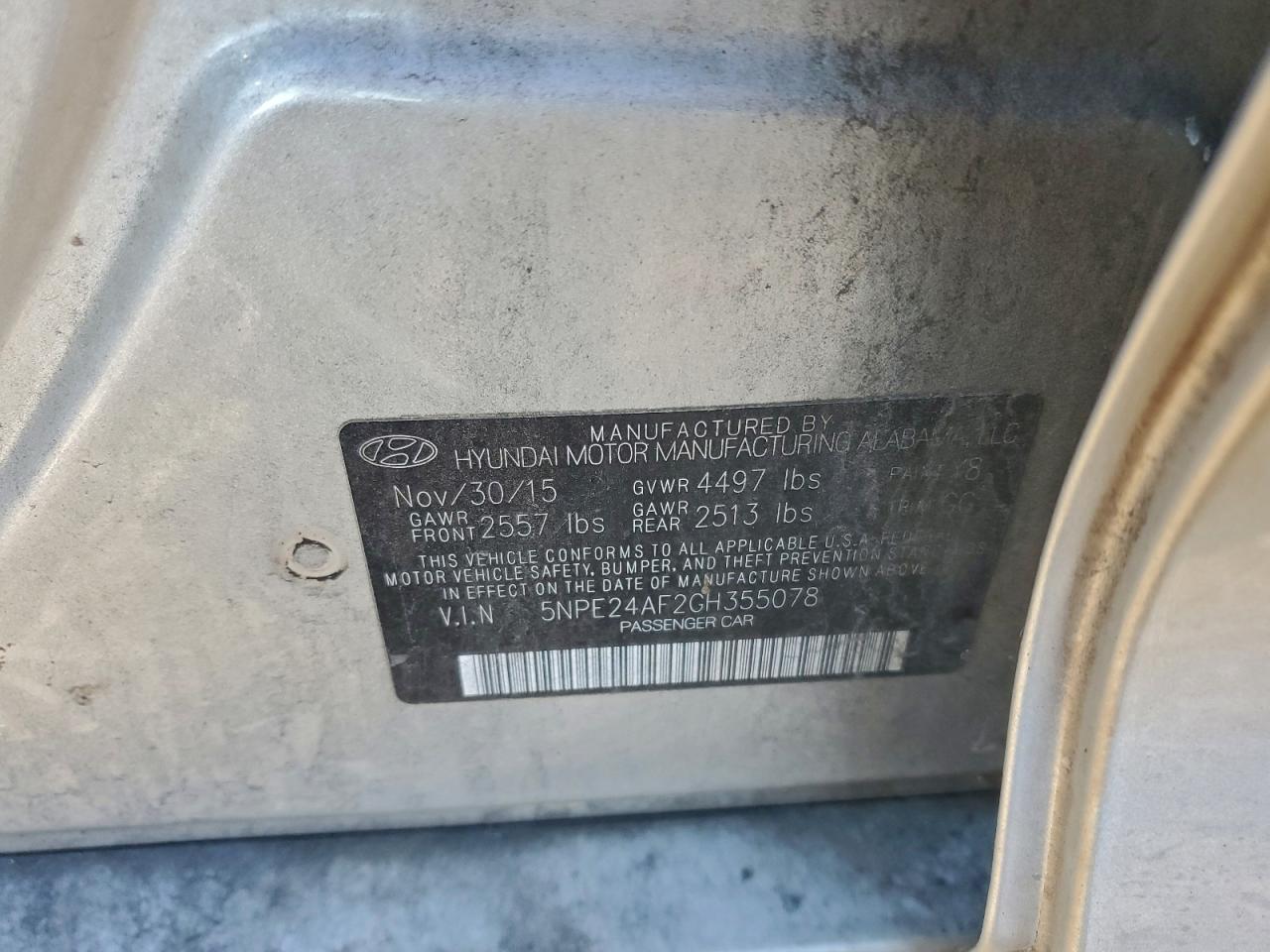 2016 HYUNDAI SONATA SE photo 13